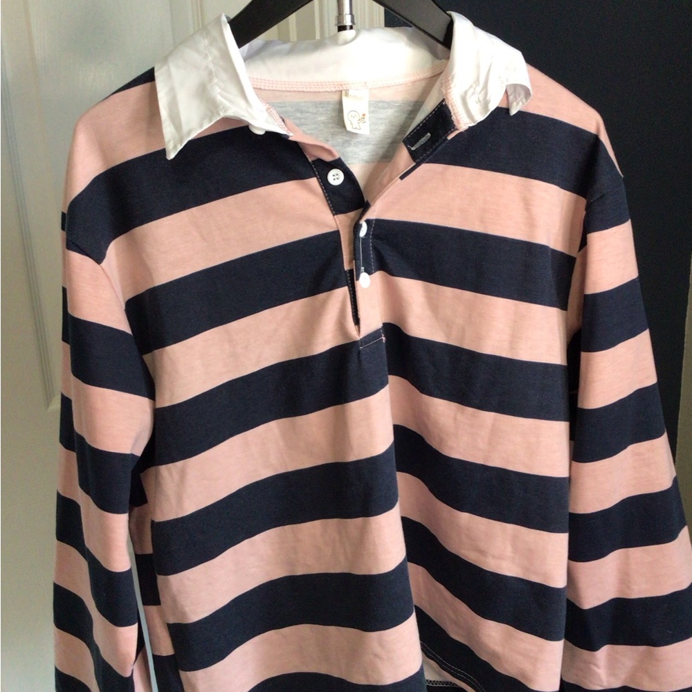 First Love Pink and Gray Top - Picture 2 of 9